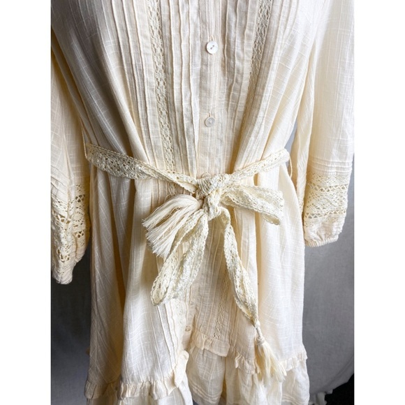 Cleobella Evie Taisha Mini Dress in Cream Size Small NWT - Picture 8 of 11